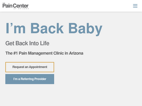 'thepaincenter.com' screenshot