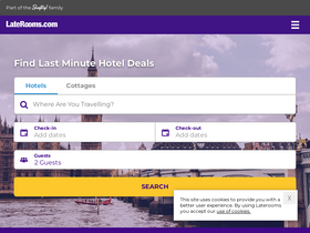 'laterooms.com' screenshot