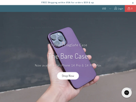 Bare Cases homepage screenshot