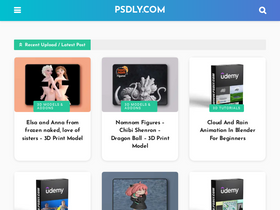 'psdly.com' screenshot