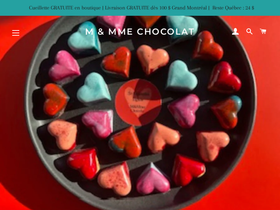 M & Mme Chocolat homepage screenshot