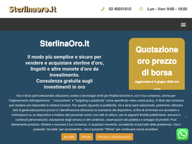 'sterlinaoro.it' screenshot
