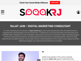 'speakrj.com' screenshot