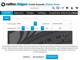 'reifen-felgen.de' screenshot