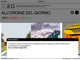 'ordinearchitetti.mi.it' screenshot