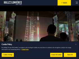 'halldeslumieres.com' screenshot