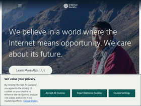 'internetsociety.org' screenshot