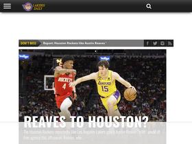 'lakersdaily.com' screenshot