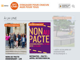 'sgen-cfdt.fr' screenshot