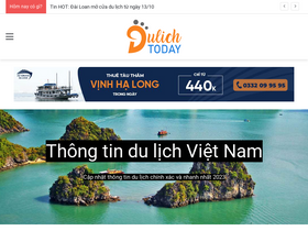'dulichtoday.vn' screenshot