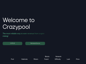 'zil.crazypool.org' screenshot