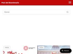 'bicentenariodelperu.pe' screenshot