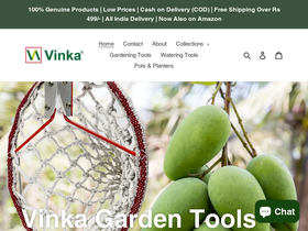 vinkagardentools.com homepage screenshot