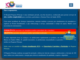 'pequenoprincipe.org.br' screenshot