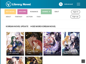 'librarynovel.com' screenshot