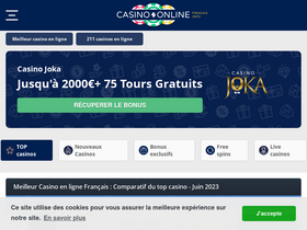 'casinoonlinefrancais.info' screenshot