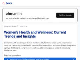 'ohman.in' screenshot