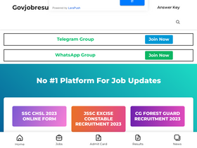 'govjobresult.in' screenshot