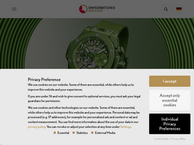 'swisswatches-magazine.com' screenshot