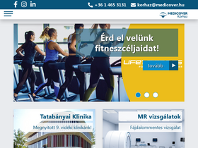 'medicoverkorhaz.hu' screenshot