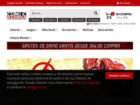 'comicstores.es' screenshot