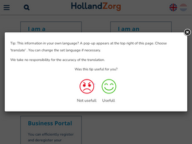 'hollandzorg.com' screenshot