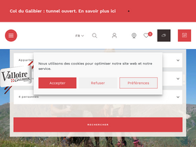'valloire.net' screenshot