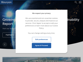 'nouryon.com' screenshot