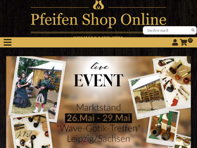 'pfeifen-shop-online.de' screenshot