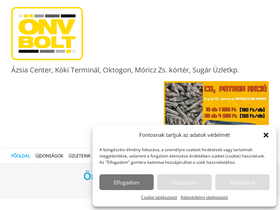 'onvedelmibolt.hu' screenshot