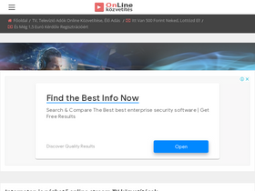 'onlinekozvetites.com' screenshot