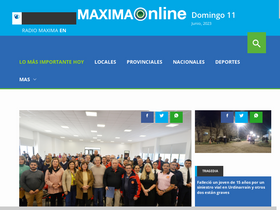 'maximaonline.com.ar' screenshot