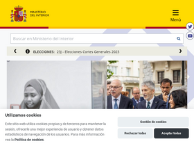 'interior.gob.es' screenshot