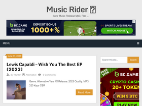 'musicrider.org' screenshot