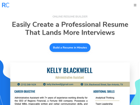 'resumecompanion.com' screenshot