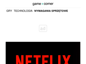 'gamecorner.pl' screenshot