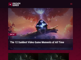'unleashthegamer.com' screenshot