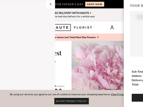 'hauteflorist.co.uk' screenshot