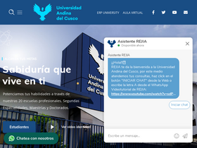 'uandina.edu.pe' screenshot