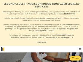 'secondcloset.com' screenshot