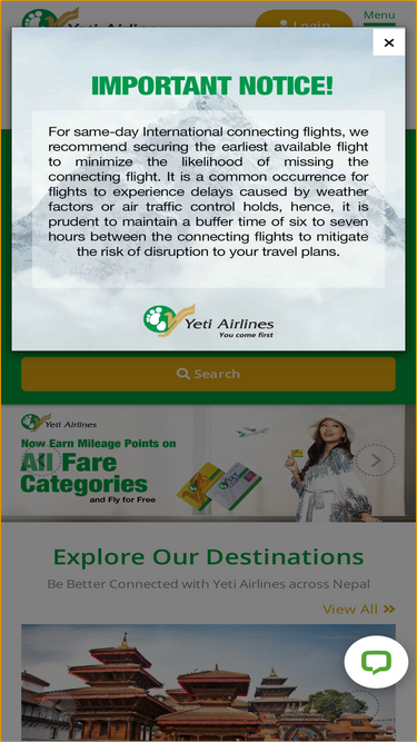yetiairlines.com