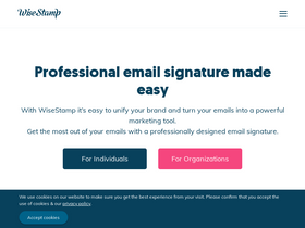 'wisestamp.com' screenshot