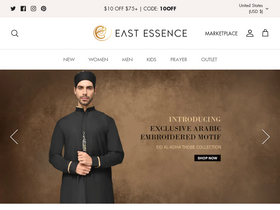 'eastessence.com' screenshot