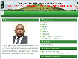 'uims.tcu.go.tz' screenshot