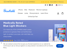 'ocushield.com' screenshot