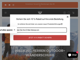 Wildkinggear homepage screenshot