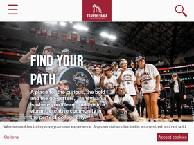 'transy.edu' screenshot