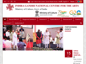 'ignca.gov.in' screenshot