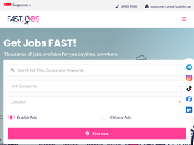 'fastjobs.sg' screenshot