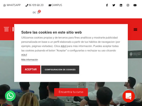 'institutoisaf.es' screenshot